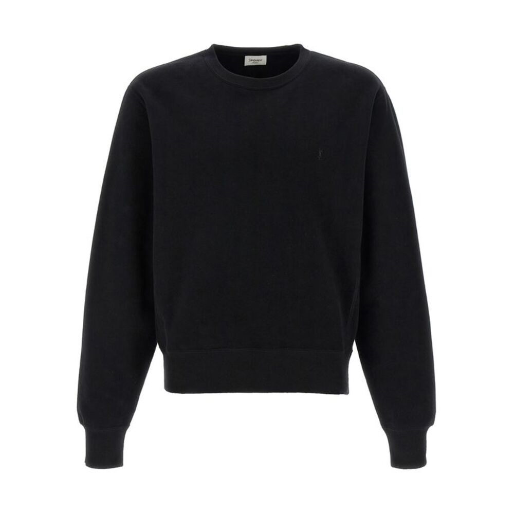Saint Laurent Black Cotton Men's Sweatshirt